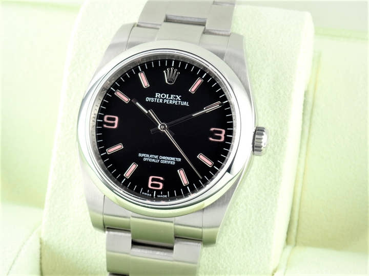 ロレックス オイスターパーペチュアル Ref.116000 ブラック文字盤 中古 oyster-perpetual-45