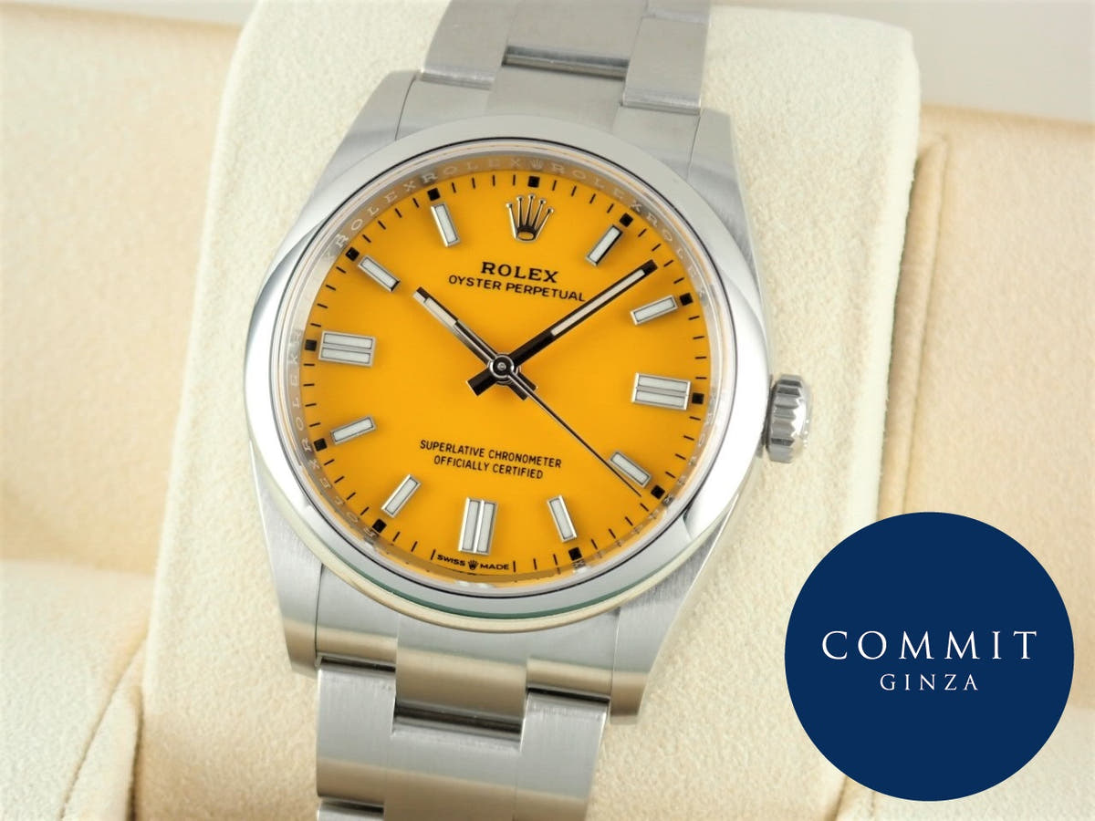 Rolex Oyster Perpetual Ref.126000 Yellow Dial Unused oyster-perpetual-46