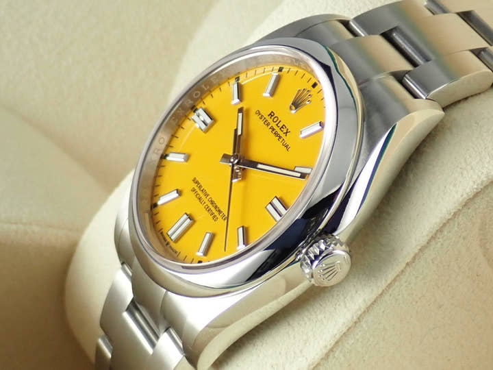 Rolex Oyster Perpetual Ref.126000 Yellow Dial Unused oyster-perpetual-46