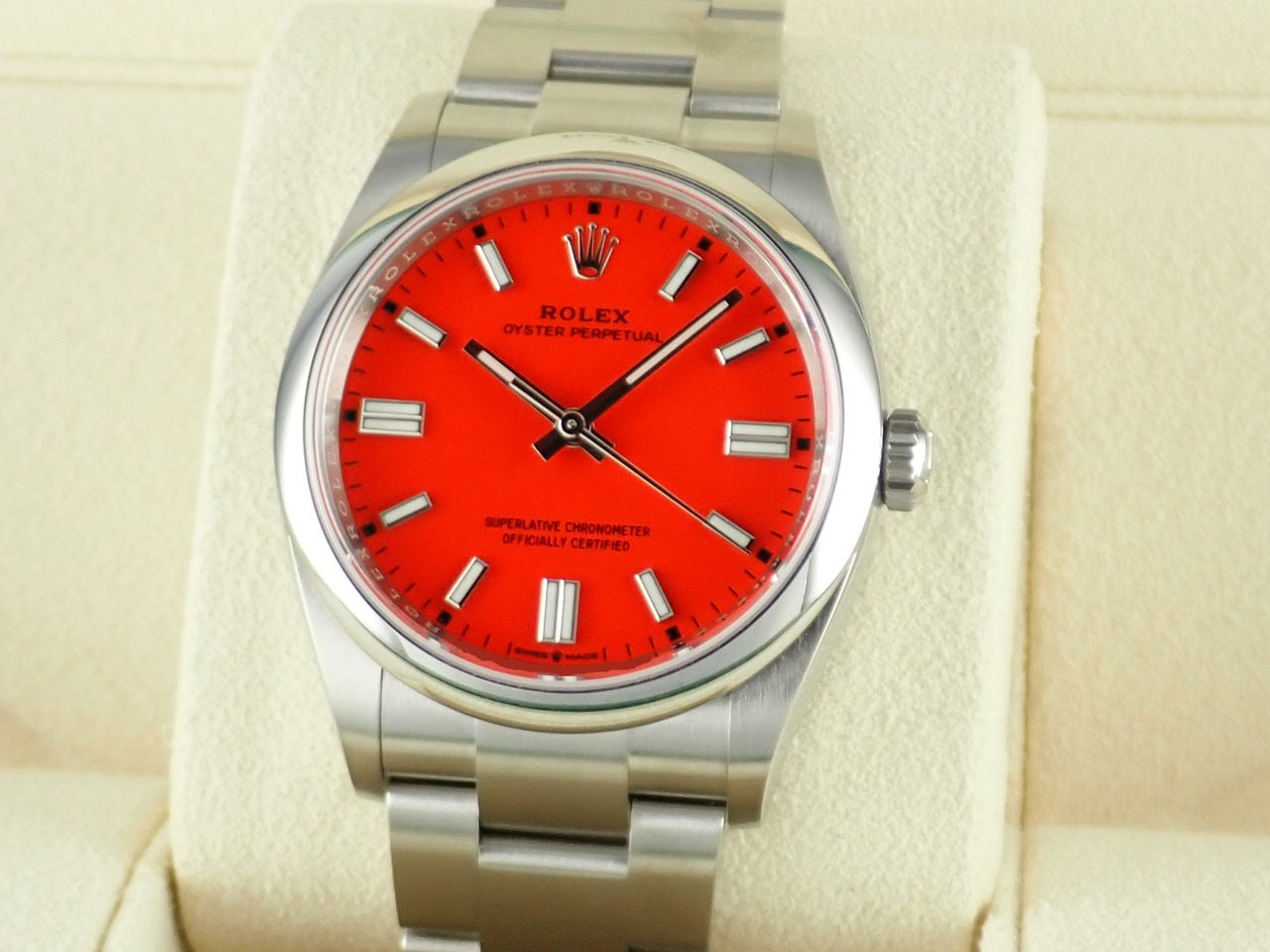 Rolex New Oyster Perpetual 36 Coral Red [Unused] &lt;Warranty, Box, etc.&gt;