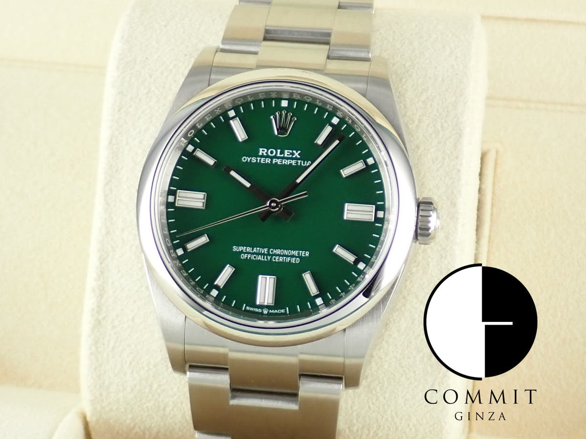 ロレックス オイスターパーペチュアル Ref.126000 グリーン文字盤 中古 oyster-perpetual-53