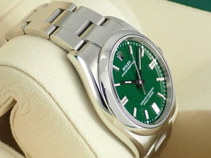 ロレックス オイスターパーペチュアル Ref.126000 グリーン文字盤 中古 oyster-perpetual-53