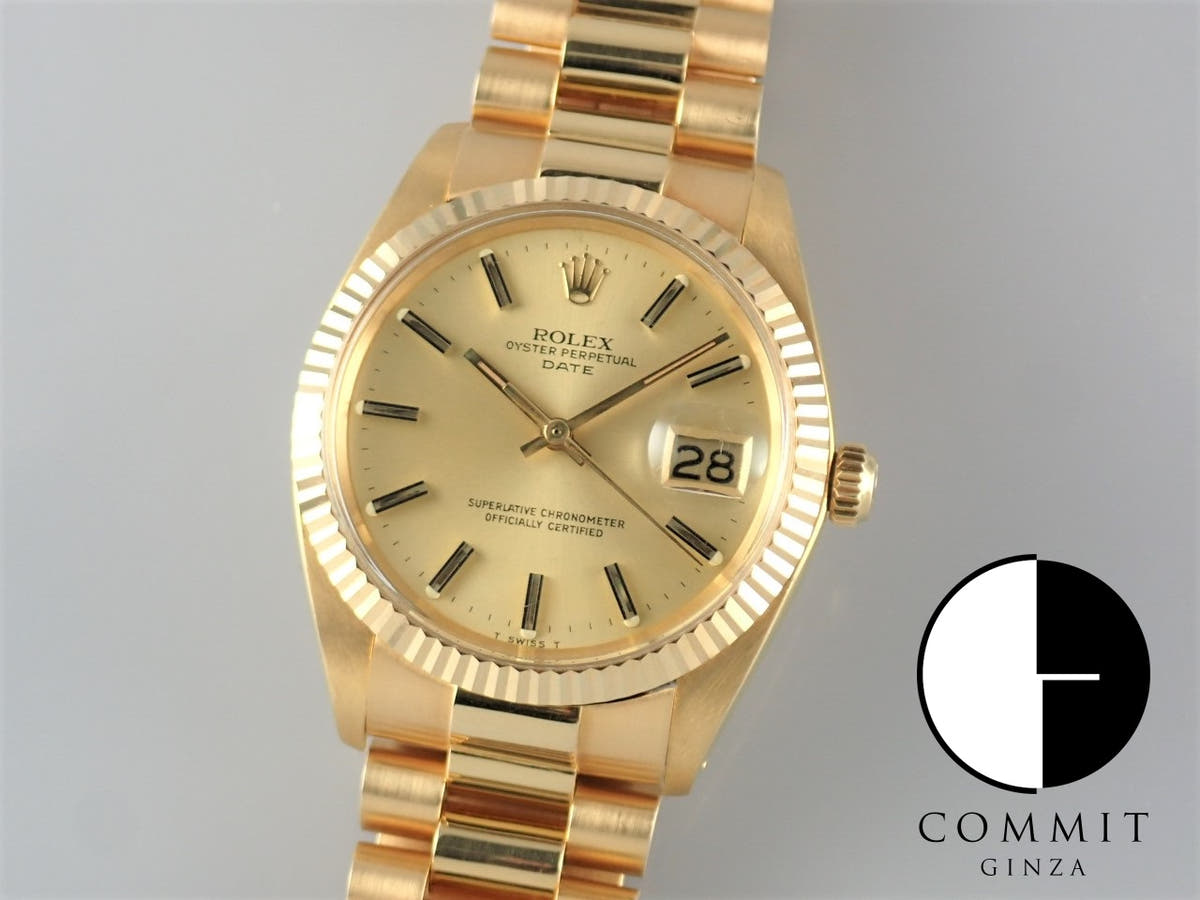 ロレックス オイスターパーペチュアル Ref.1500 シャンパン文字盤 中古 oyster-perpetual-61