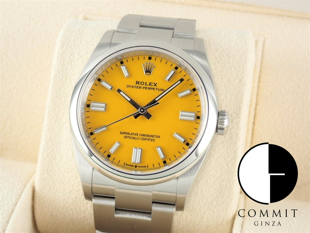 Rolex Oyster Perpetual Ref.126000 Yellow Dial Unused oyster-perpetual-65
