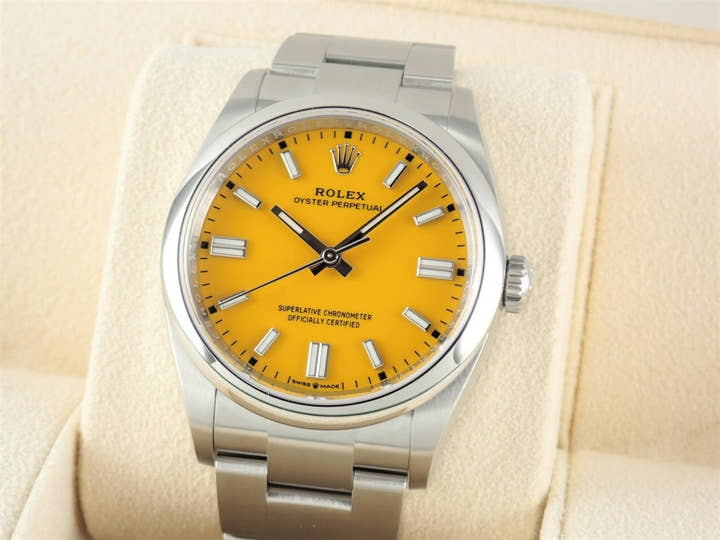 Rolex Oyster Perpetual Ref.126000 Yellow Dial Unused oyster-perpetual-65