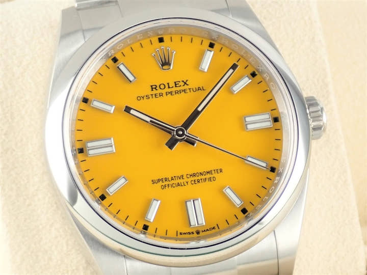 Rolex Oyster Perpetual Ref.126000 Yellow Dial Unused oyster-perpetual-65