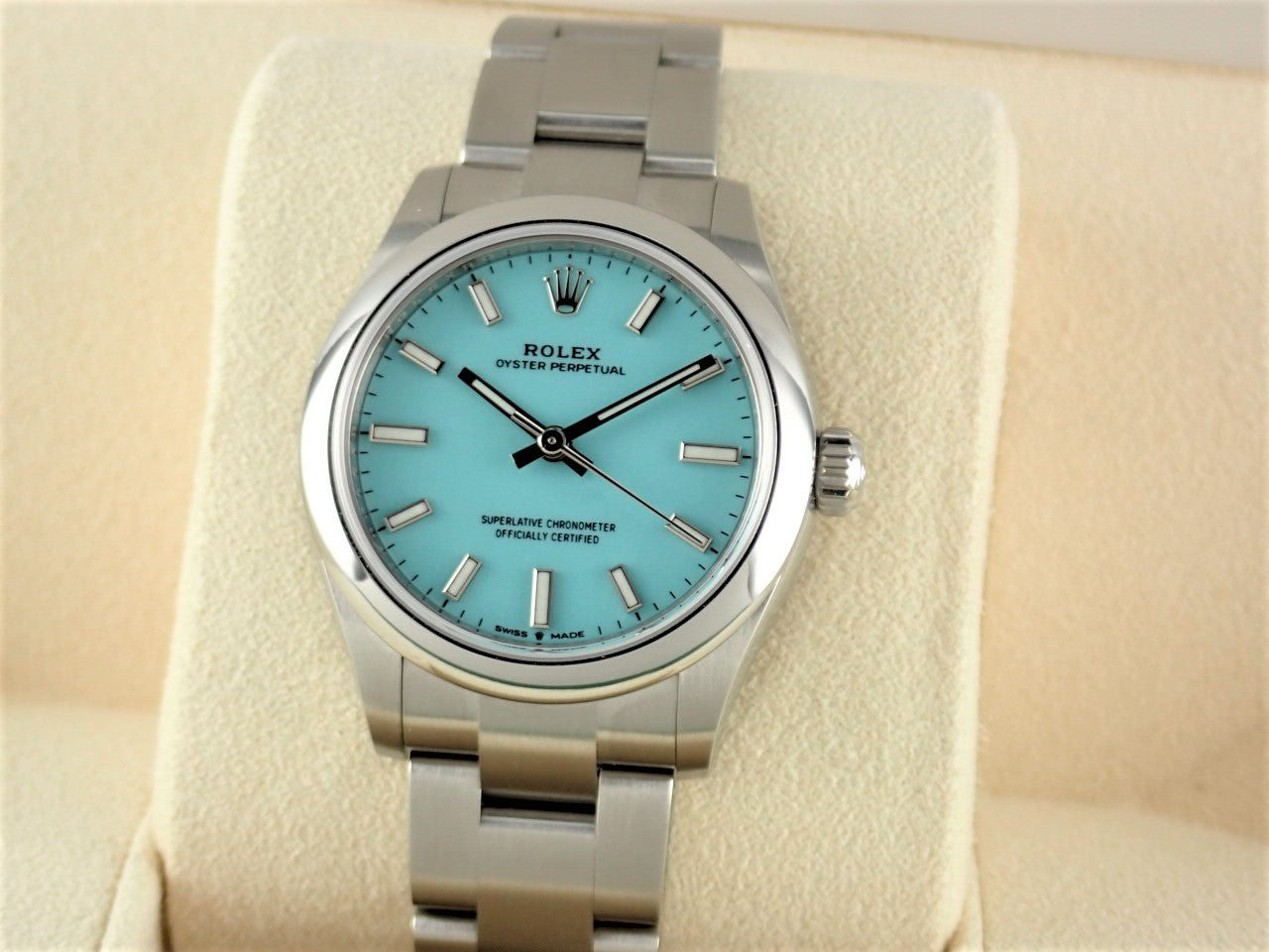 Rolex New Oyster Perpetual 31 Turquoise Blue Dial [Excellent Condition] &lt;Warranty, Box, etc.&gt;