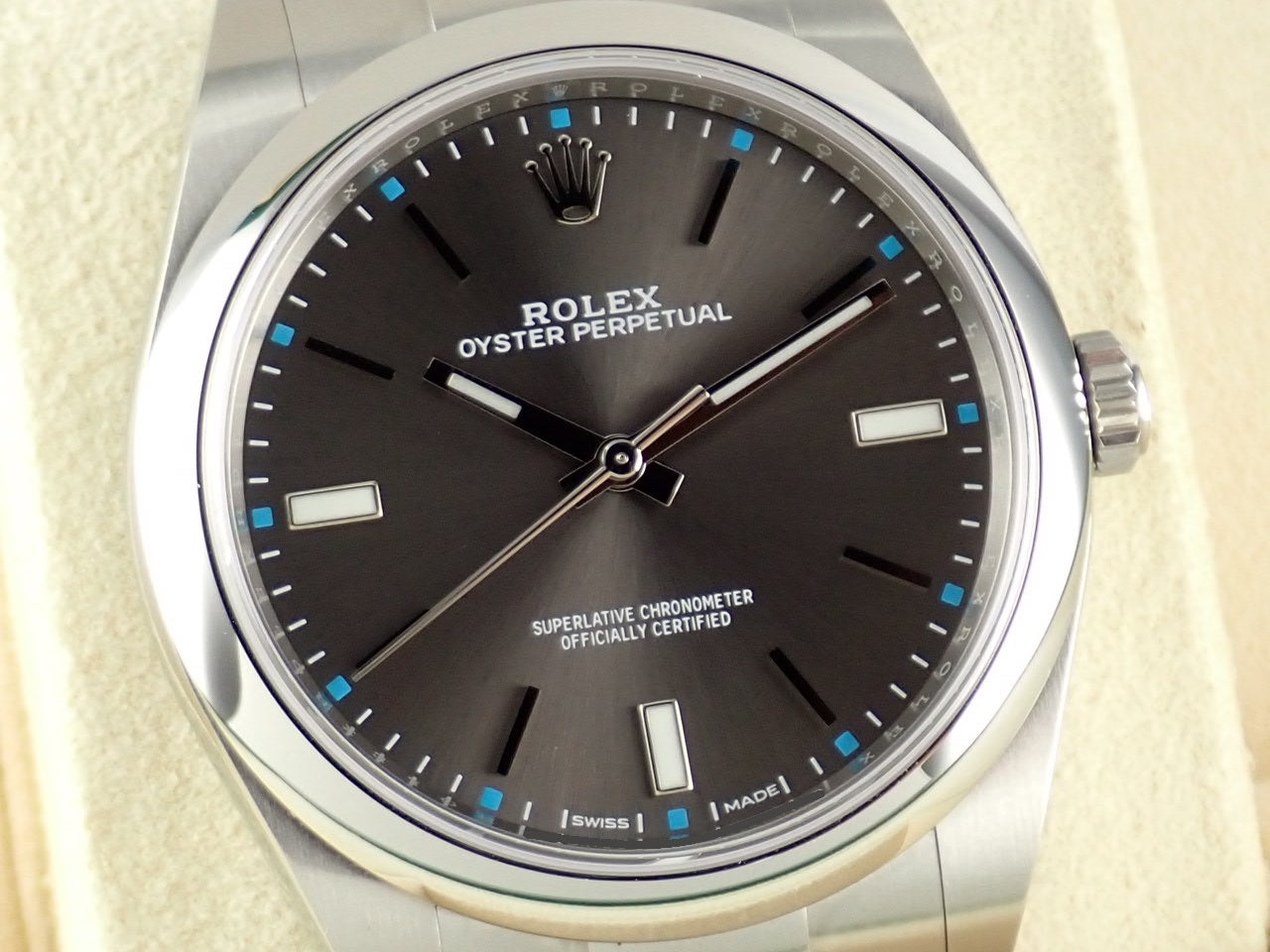 Rolex Oyster Perpetual 39 Dark Rhodium Dial &lt;Warranty, Box, etc.&gt;