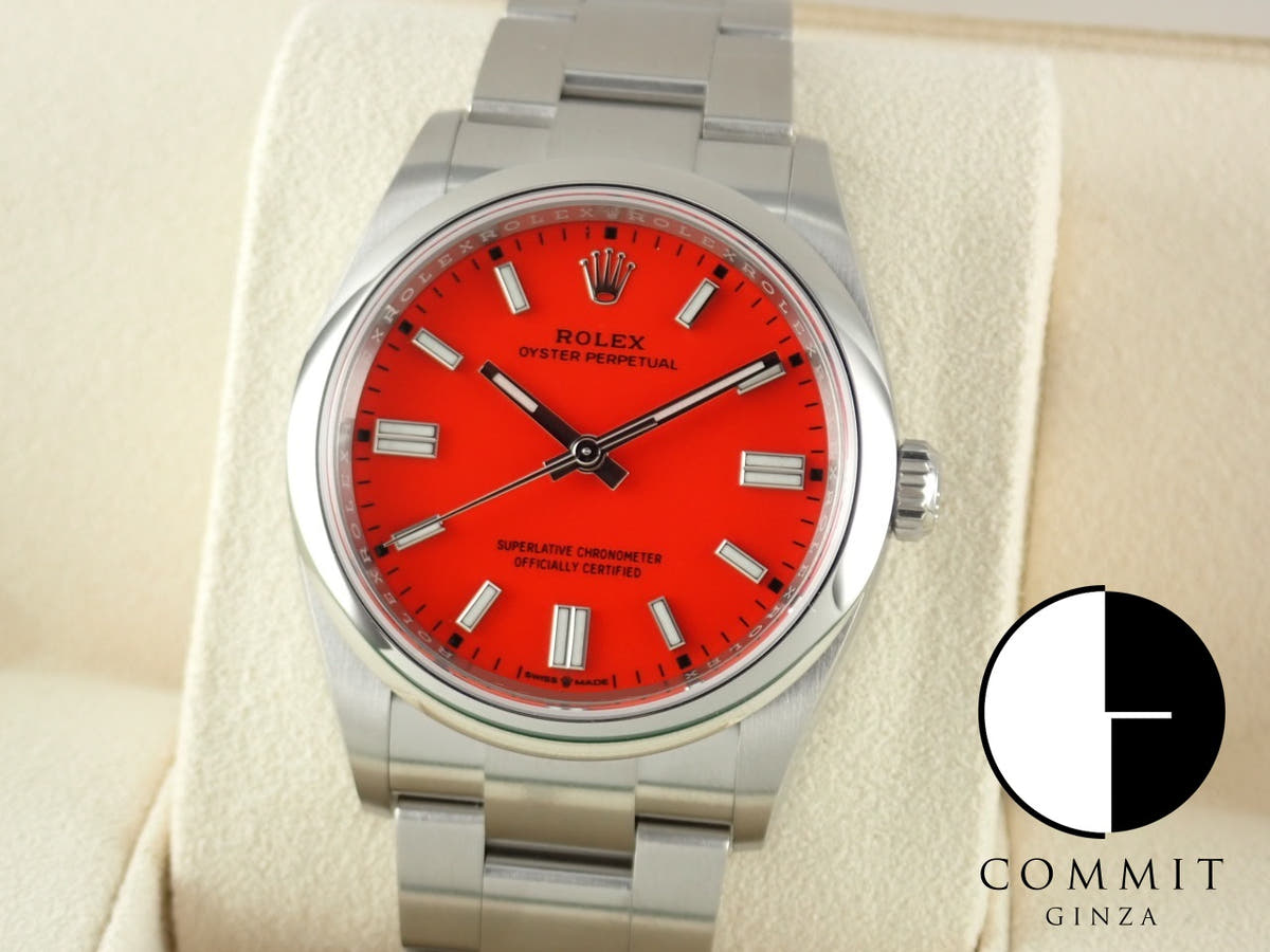 Rolex Oyster Perpetual Ref.126000 Coral Red Dial Unused oyster-perpetual-68