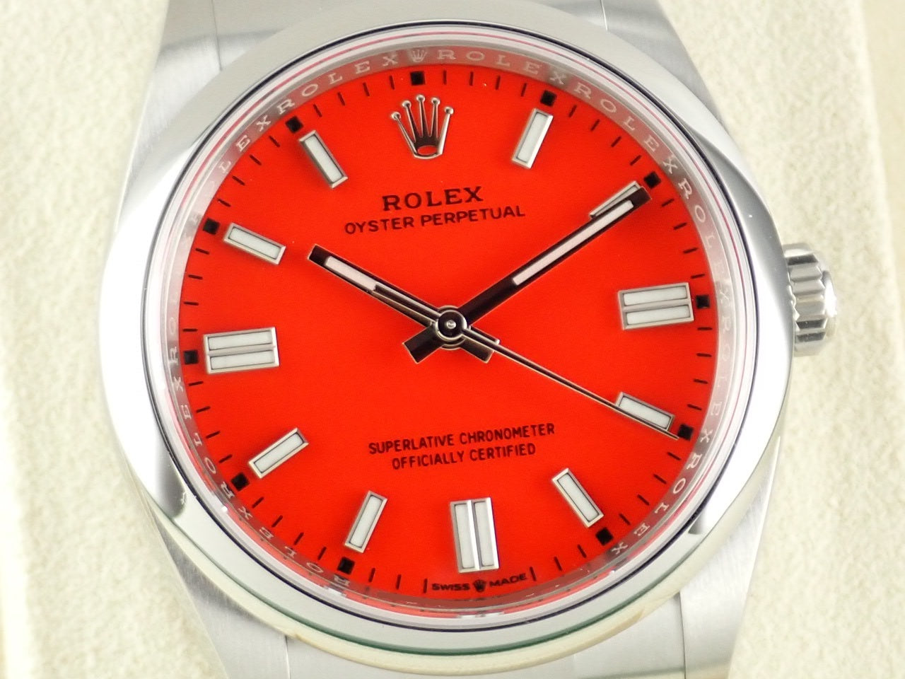 Rolex New Oyster Perpetual 36 Coral Red Dial [Unused] &lt;Warranty, Box, etc.&gt;