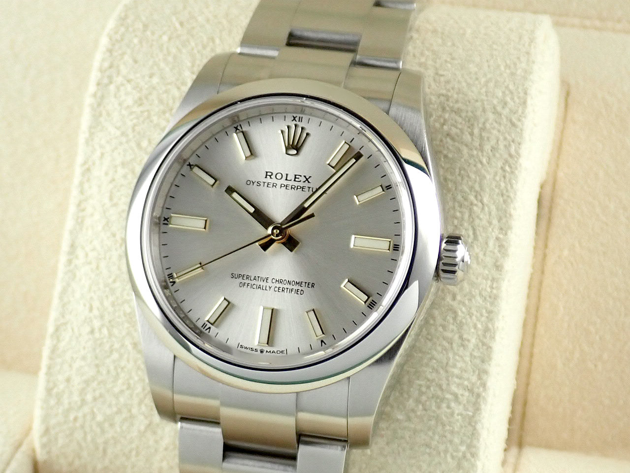 Rolex New Oyster Perpetual 34 Silver Dial &lt;Warranty, Box, etc.&gt;