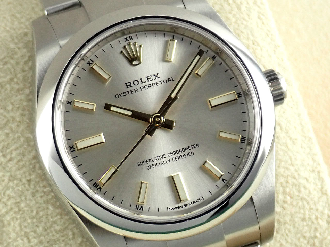 Rolex New Oyster Perpetual 34 Silver Dial &lt;Warranty, Box, etc.&gt;