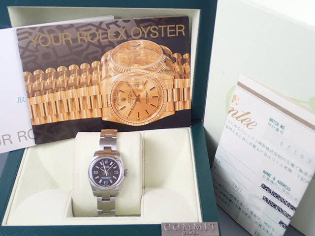 ロレックス オイスターパーペチュアル Ref.176200 ブラック文字盤 中古 oyster-perpetual-8
