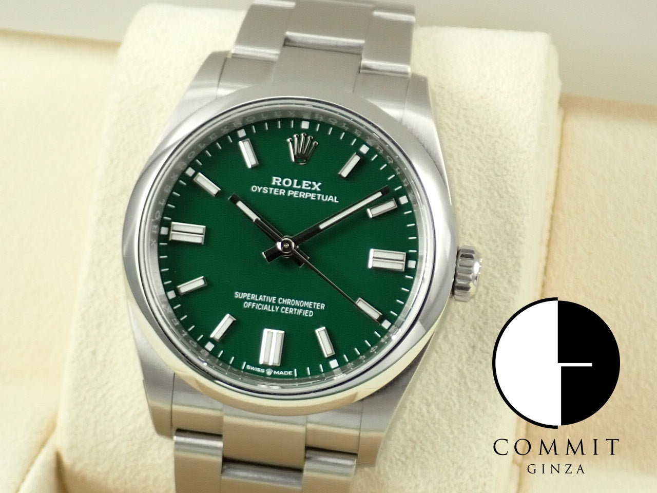 Rolex Oyster Perpetual 36 Green Dial [Excellent Condition] [New Warranty Card, Box, etc.]