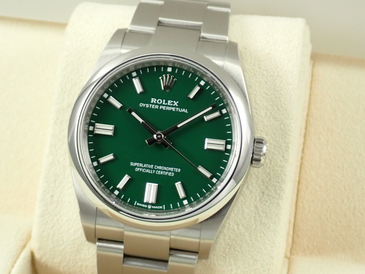 Rolex Oyster Perpetual 36 Green Dial [Excellent Condition] [New Warranty Card, Box, etc.]