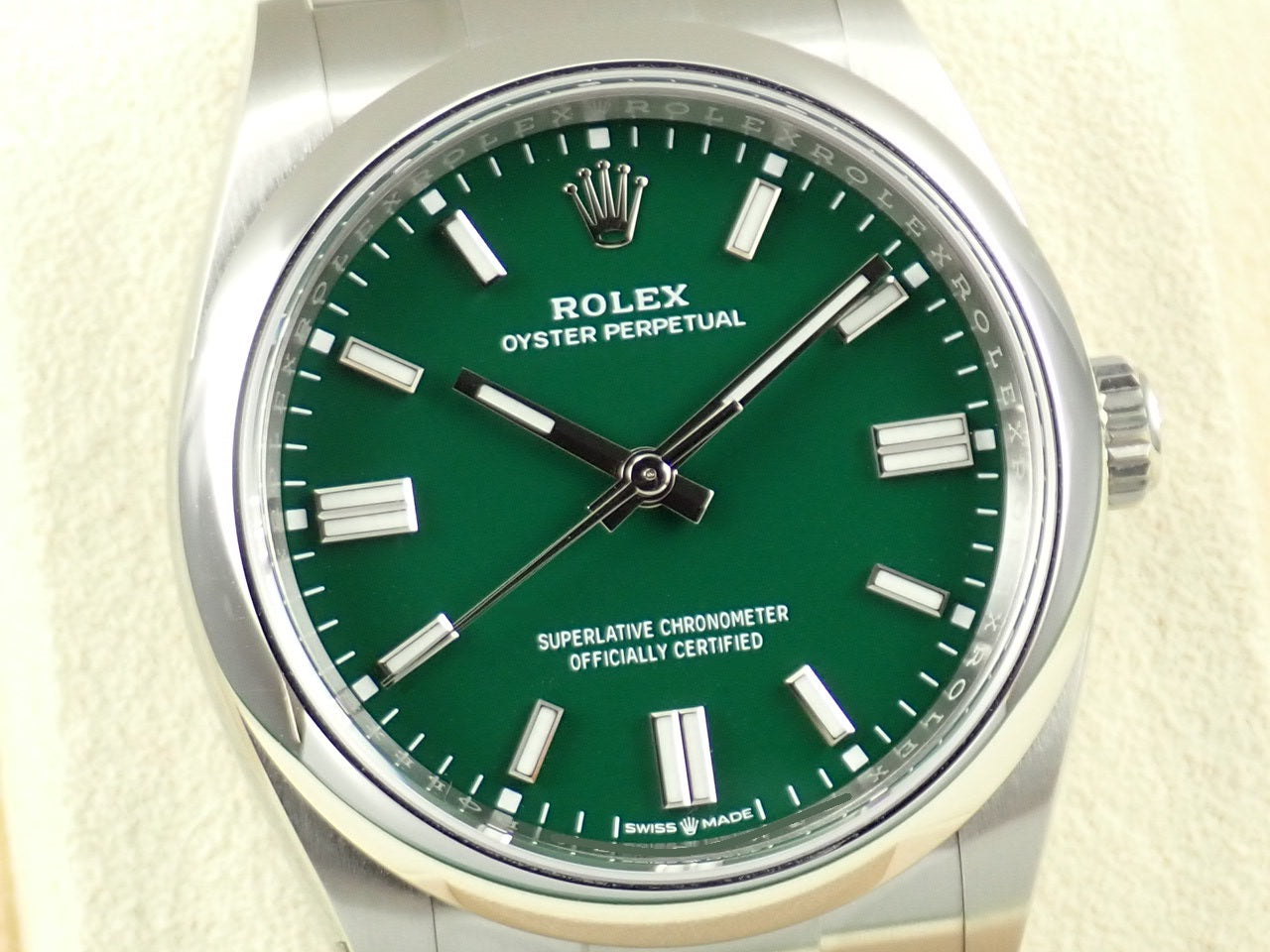 Rolex Oyster Perpetual 36 Green Dial [Excellent Condition] [New Warranty Card, Box, etc.]