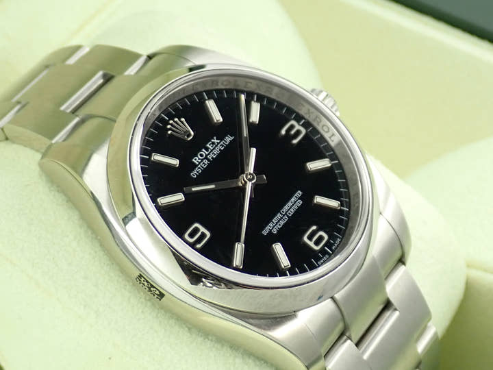 ロレックス オイスターパーペチュアル36 Ref.116000 ステンレススチール ブラック文字盤