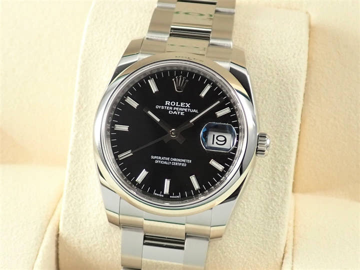 ロレックス オイスターパーペチュアル Ref.115200 ブラック文字盤 未使用 oyster-perpetual-90