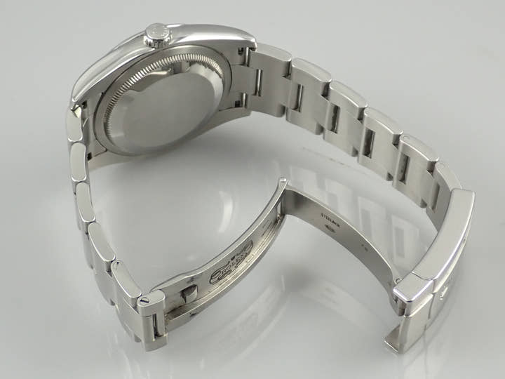 ロレックス オイスターパーペチュアル36 Ref.116000 ステンレススチール ブルーコンセントリックxシルバー文字盤