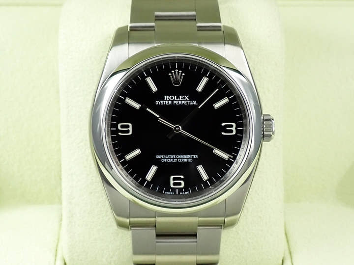 ロレックス オイスターパーペチュアル36 Ref.116000 ステンレススチール ブラック文字盤