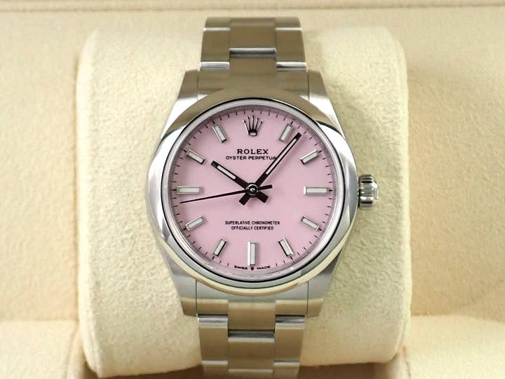 ロレックス オイスターパーペチュアル31 Ref.277200 ステンレススチール キャンディピンク文字盤