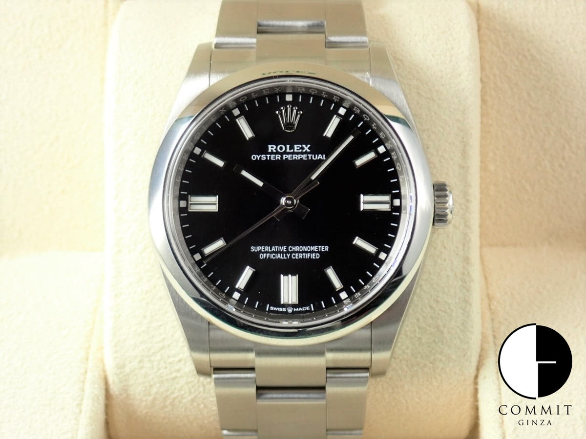 ロレックス オイスターパーペチュアル36 Ref.126000 ステンレススチール ブラック文字盤