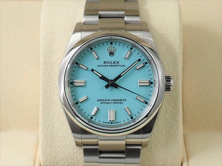 ロレックス オイスターパーペチュアル36 Ref.126000 ステンレススチール ターコイズ文字盤