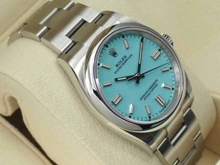 ロレックス オイスターパーペチュアル36 Ref.126000 ステンレススチール ターコイズ文字盤