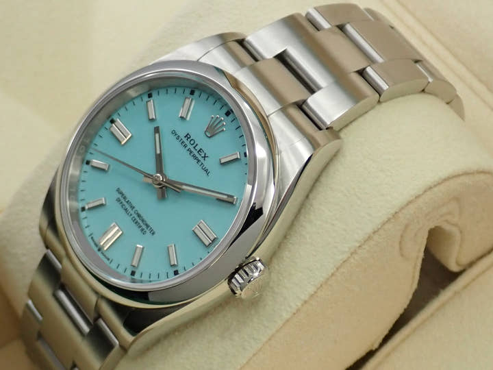 ロレックス オイスターパーペチュアル36 Ref.126000 ステンレススチール ターコイズ文字盤