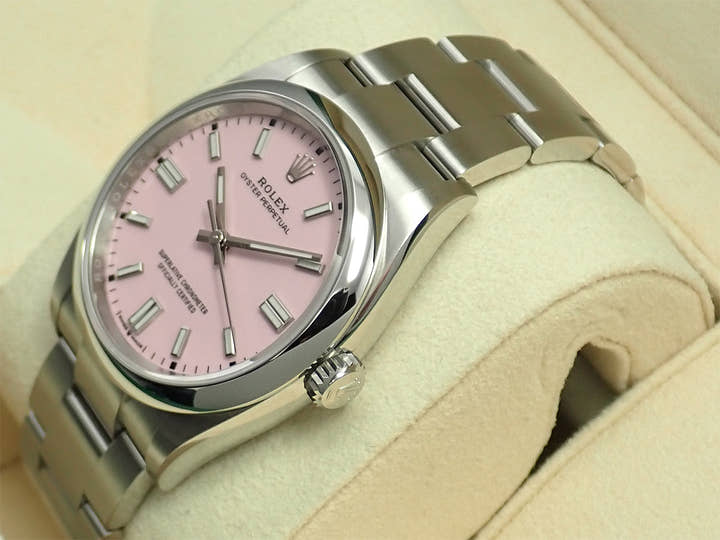 ロレックス オイスターパーペチュアル36 Ref.126000 ステンレススチール キャンディピンク文字盤