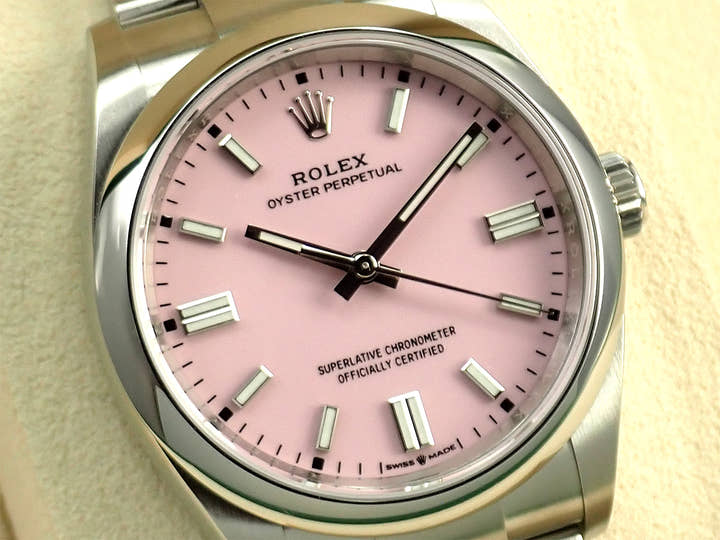 ロレックス オイスターパーペチュアル36 Ref.126000 ステンレススチール キャンディピンク文字盤
