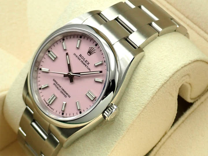 ロレックス オイスターパーペチュアル36 Ref.126000 ステンレススチール キャンディピンク文字盤