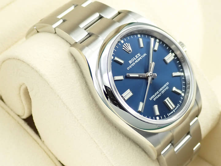 ロレックス オイスターパーペチュアル36 Ref.126000 ステンレススチール ブライトブルー文字盤
