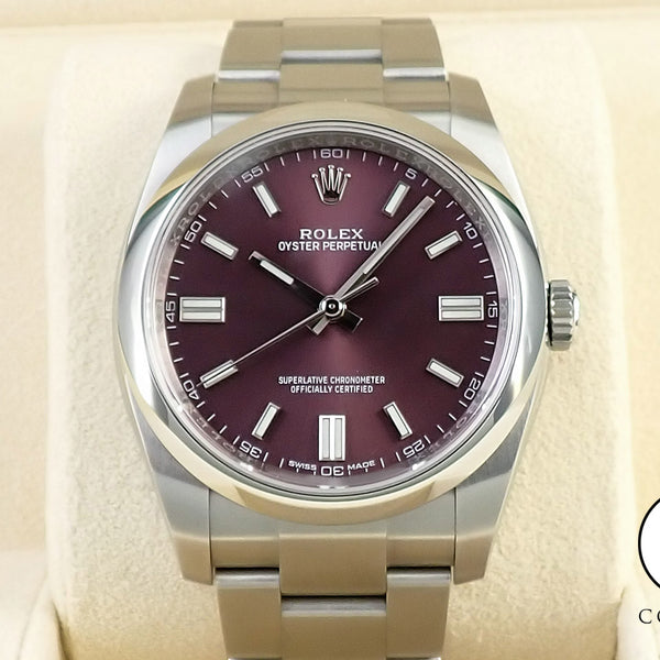 ロレックス オイスターパーペチュアル36 116000 レッドグレープ 極美品  
