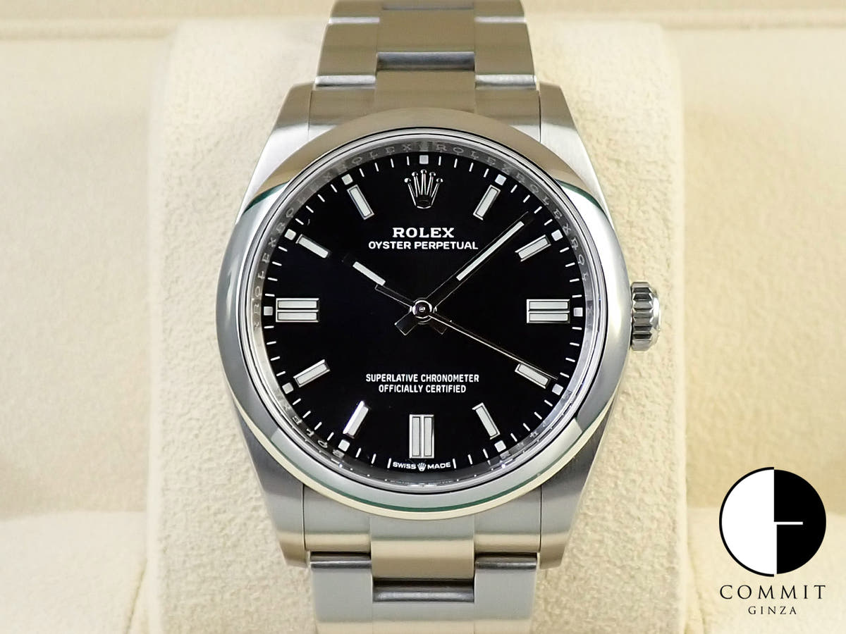 ロレックス オイスターパーペチュアル36 Ref.126000 ステンレススチール ブラック文字盤