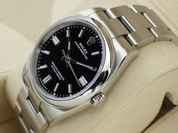 ロレックス オイスターパーペチュアル36 Ref.126000 ステンレススチール ブラック文字盤
