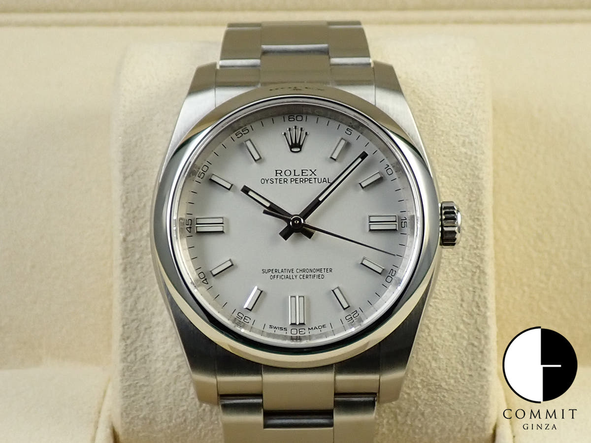 ロレックス オイスターパーペチュアル36 Ref.116000 ステンレススチール ホワイト文字盤