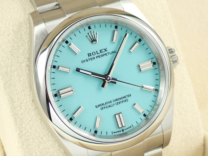 ロレックス オイスターパーペチュアル36 Ref.126000 ステンレススチール ターコイズ文字盤