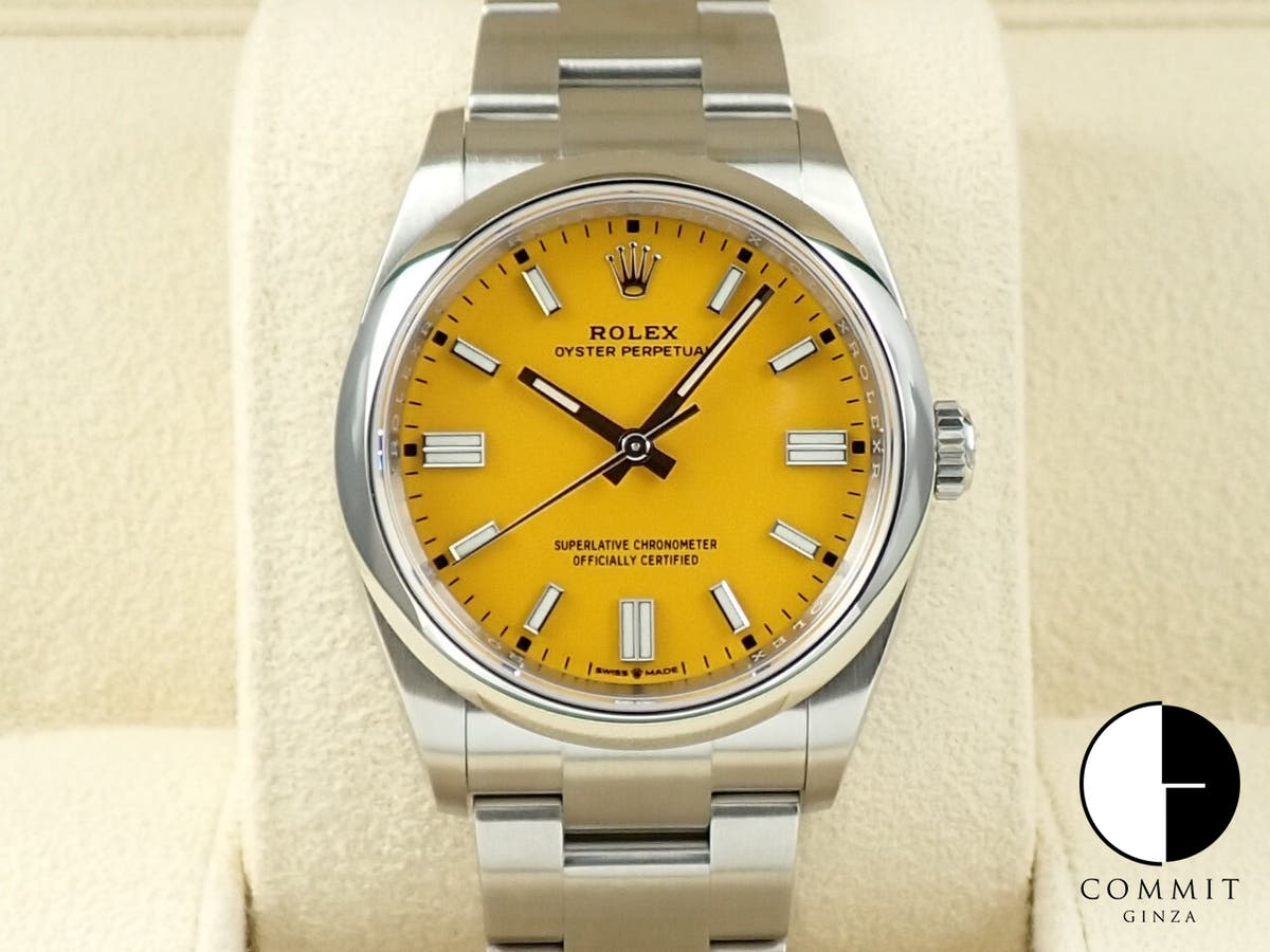 ロレックス オイスターパーペチュアル36 Ref.126000 イエロー文字盤 未使用 0Z4C3KC1