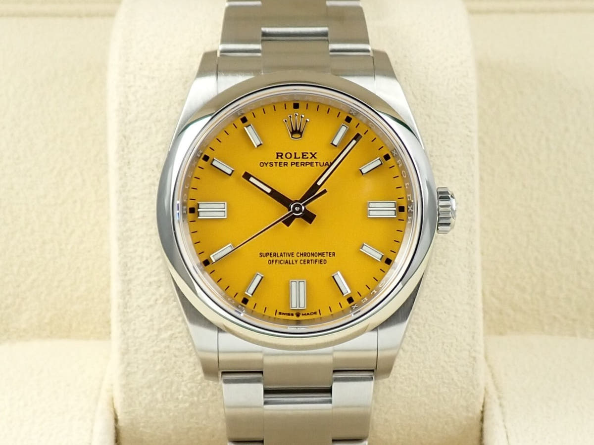 ロレックス オイスターパーペチュアル36 Ref.126000 イエロー文字盤 未使用 0Z4C3KC1