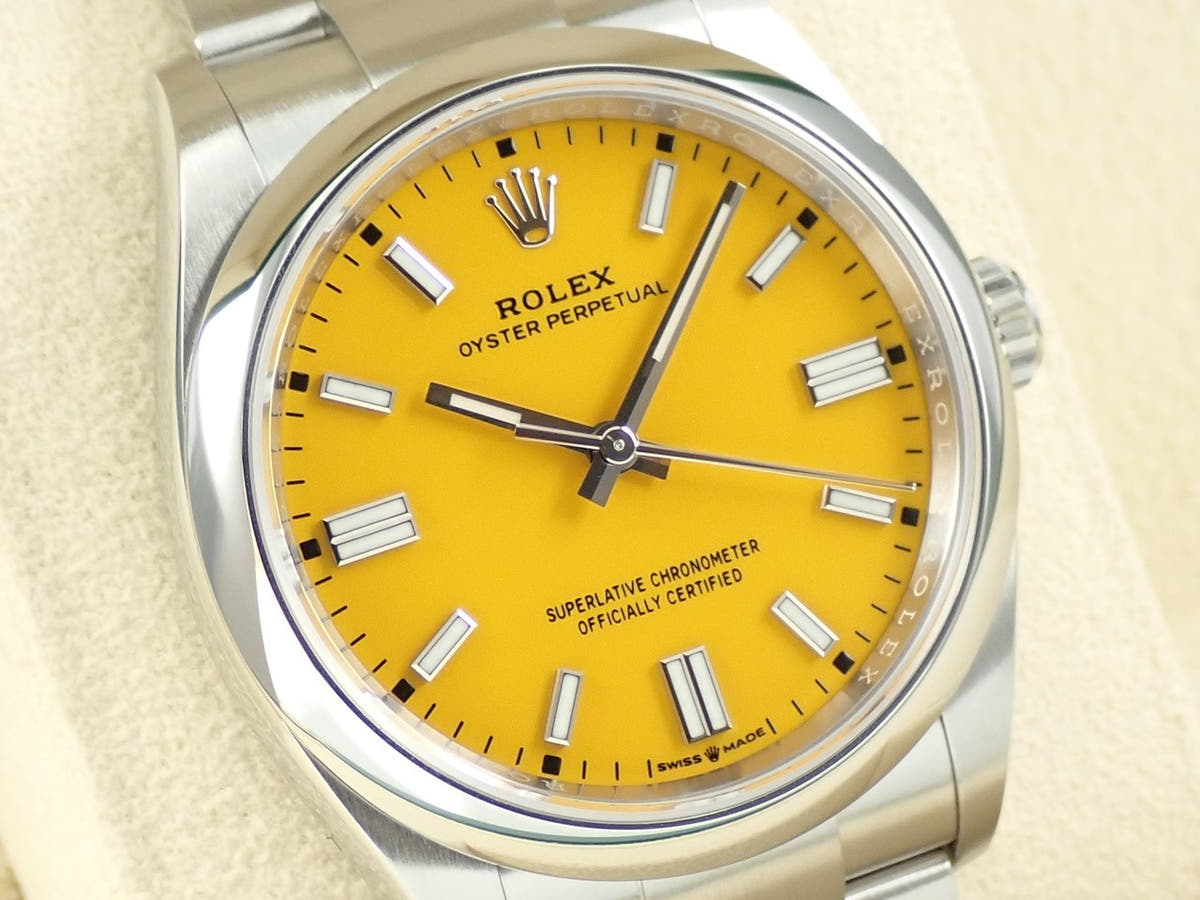 ロレックス オイスターパーペチュアル36 Ref.126000 イエロー文字盤 未使用 0Z4C3KC1