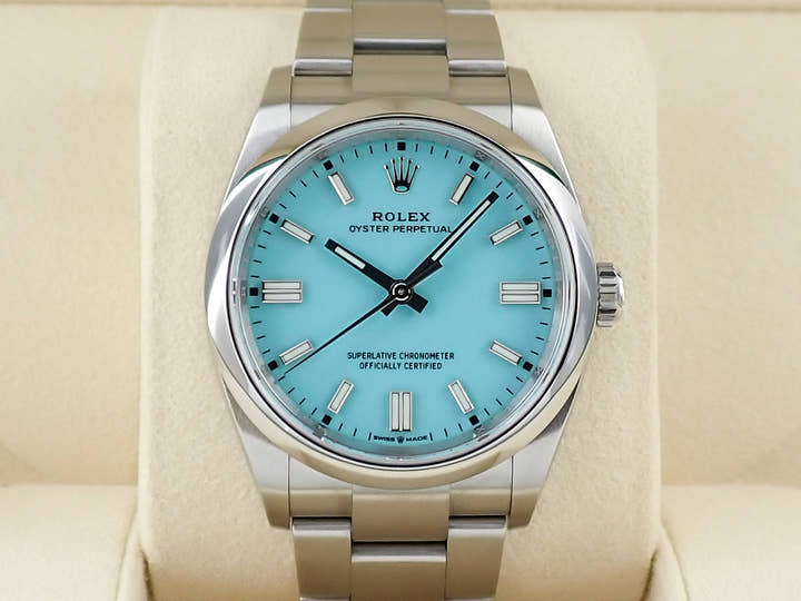 ロレックス オイスターパーペチュアル36 Ref.126000 ステンレススチール ターコイズ文字盤