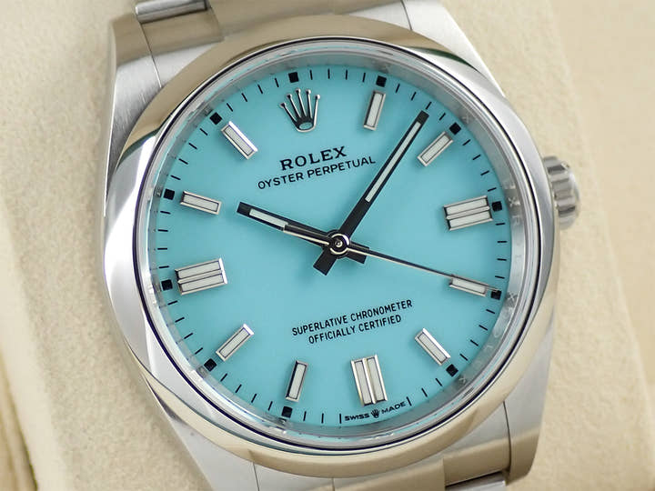ロレックス オイスターパーペチュアル36 Ref.126000 ステンレススチール ターコイズ文字盤