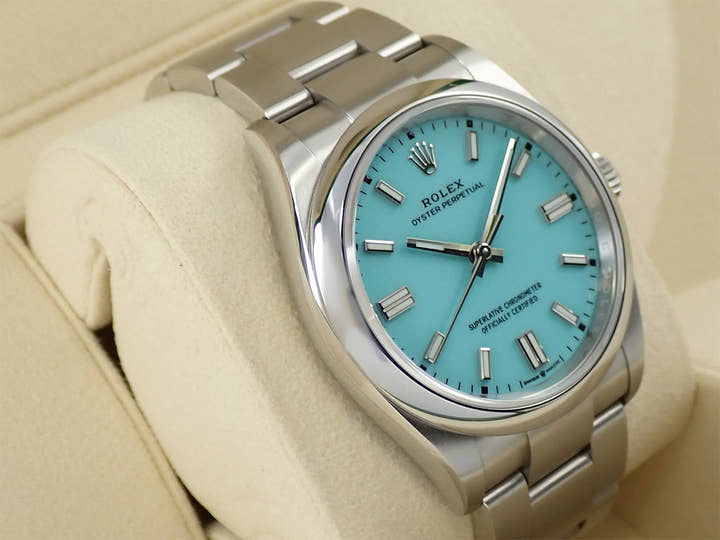 ロレックス オイスターパーペチュアル36 Ref.126000 ステンレススチール ターコイズ文字盤