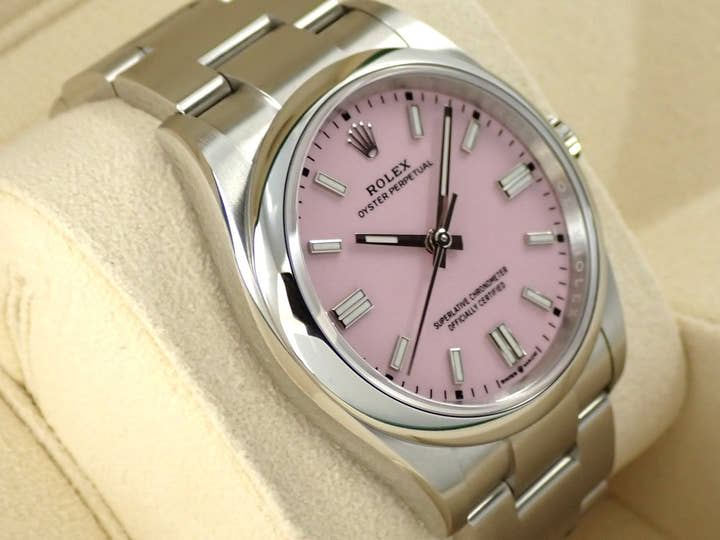 ロレックス オイスターパーペチュアル36 Ref.126000 ステンレススチール キャンディピンク文字盤