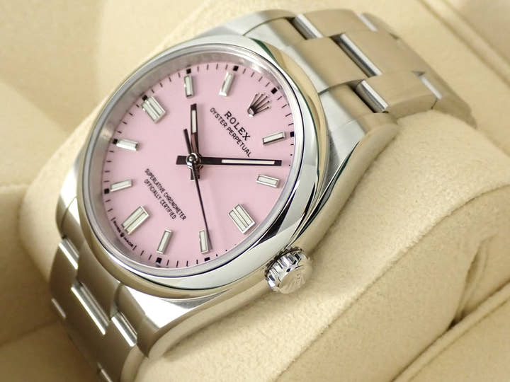 ロレックス オイスターパーペチュアル36 Ref.126000 ステンレススチール キャンディピンク文字盤