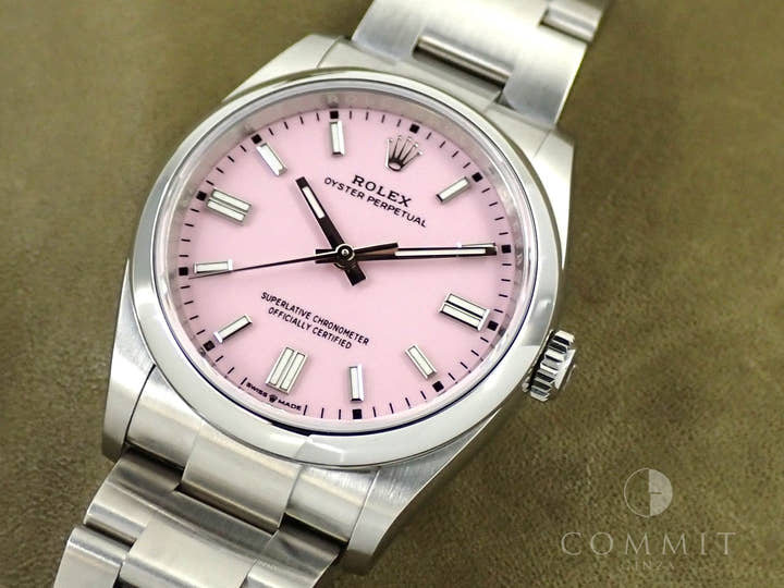 ロレックス オイスターパーペチュアル36 Ref.126000 ステンレススチール キャンディピンク文字盤