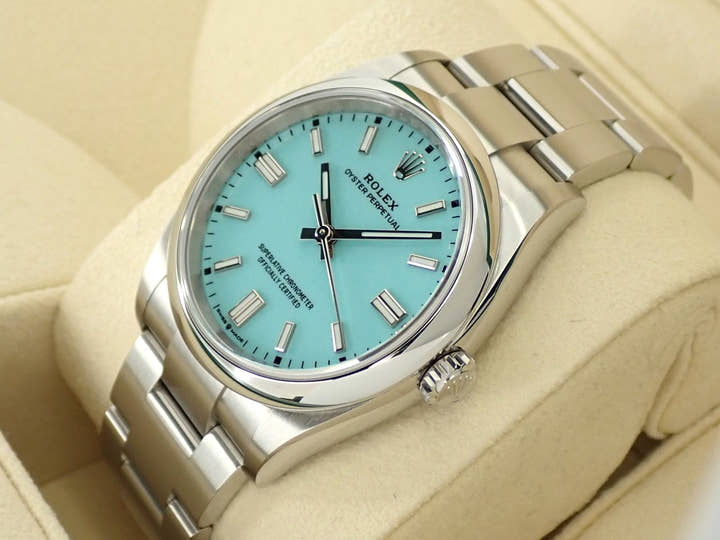 ロレックス オイスターパーペチュアル36 Ref.126000 ステンレススチール ターコイズ文字盤