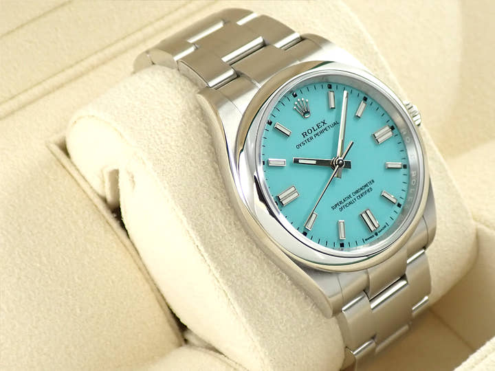 ロレックス オイスターパーペチュアル36 Ref.126000 ステンレススチール ターコイズ文字盤