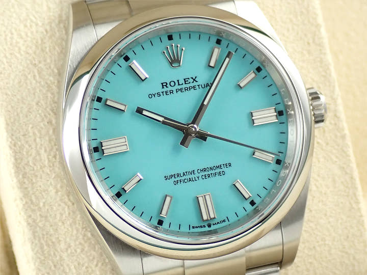 ロレックス オイスターパーペチュアル36 Ref.126000 ステンレススチール ターコイズ文字盤